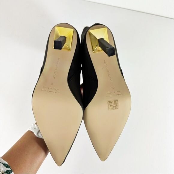 NEW Good American High Kickstand Neoprene Bootie Chocolate Brown Size 9 - Picture 11 of 14